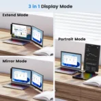 portable triple screen