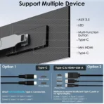 Portable Triple Monitor , Laptop Screen Extender， Laptop Monitor Extender， Triple Portable Monitor