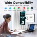 Portable Triple Monitor , Laptop Screen Extender， Laptop Monitor Extender， Triple Portable Monitor